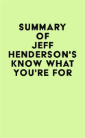 Summary_of_Jeff_Henderson___s_Know_What_You___re_For