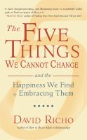 The_five_things_we_cannot_change