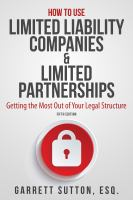How_to_use_limited_liability_companies_and_limited_partnerships