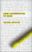 From_dissertation_to_book